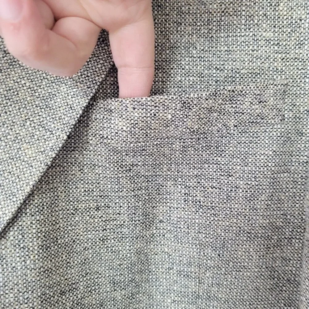 Meeting Street Blazer‎ Mens 46R SilkTweed 2-Button Lined Preppy Sport Coat